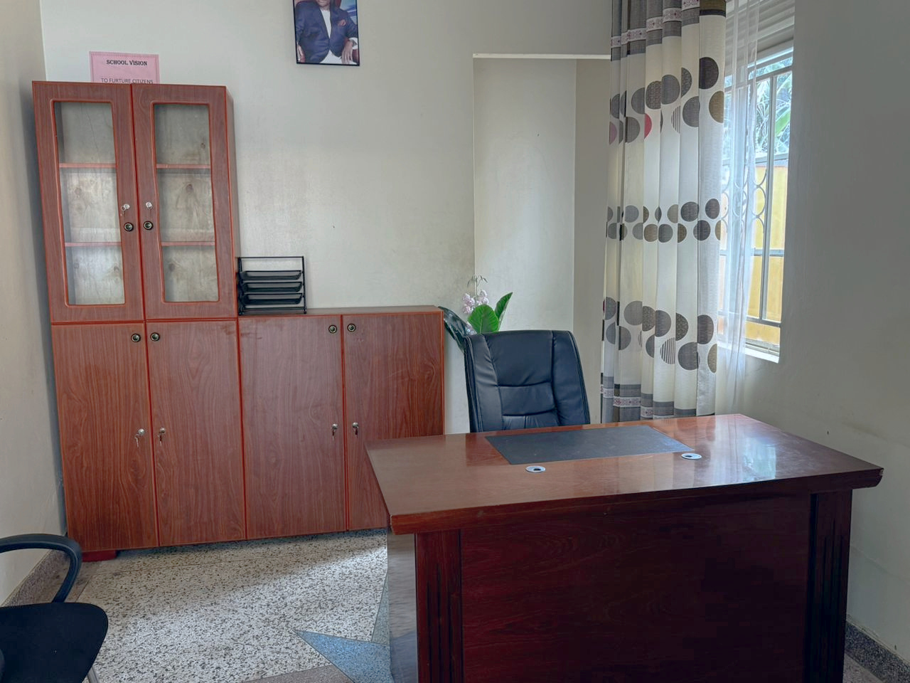 Custom Office Furniture: Storage & Executive Desk – Director’s Office